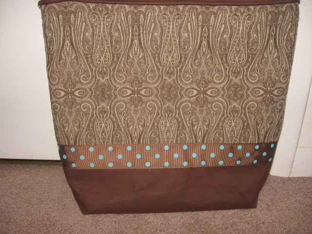 Brown paisley Tote