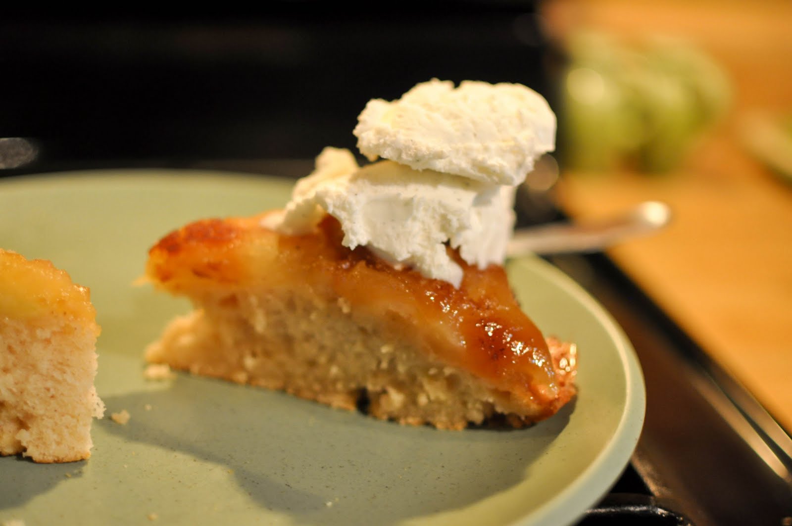 Bless This Food Apple Cake in an Iron Skillet