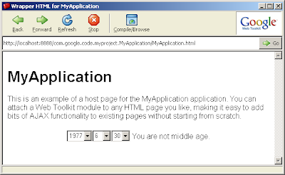 アプリケーションを作るツールのapplicationCreatorのウィンドウを示す画像。