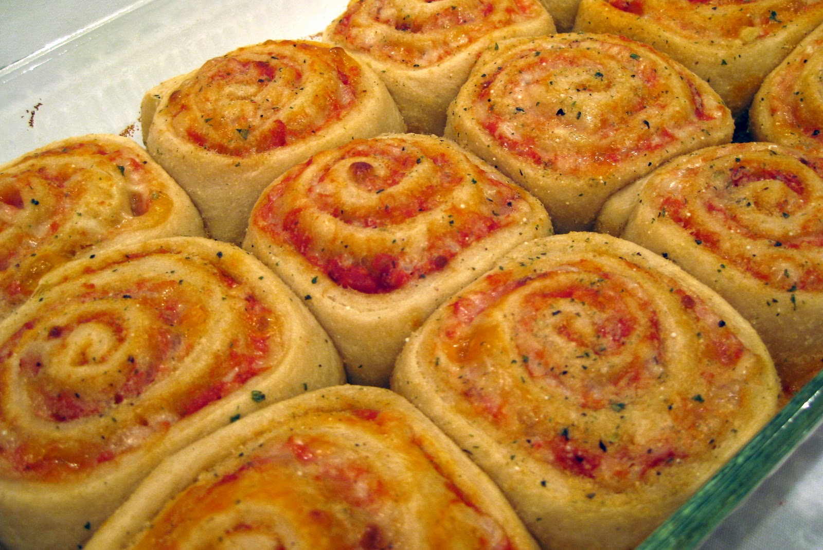 In the Long kitchen Pizza Rolls