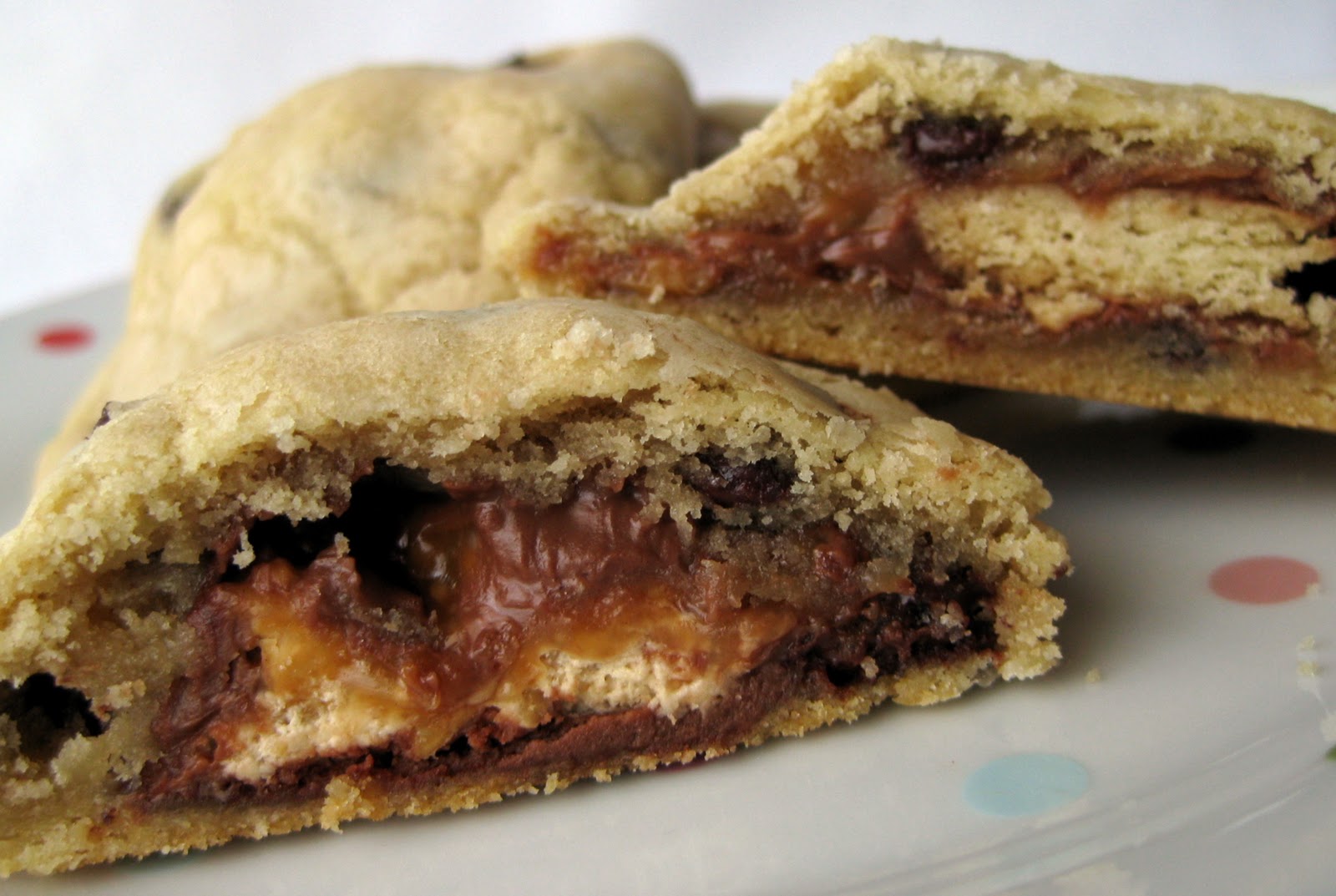 In the Long kitchen Candy Bar Chocolate Chip Cookie Sandwiches