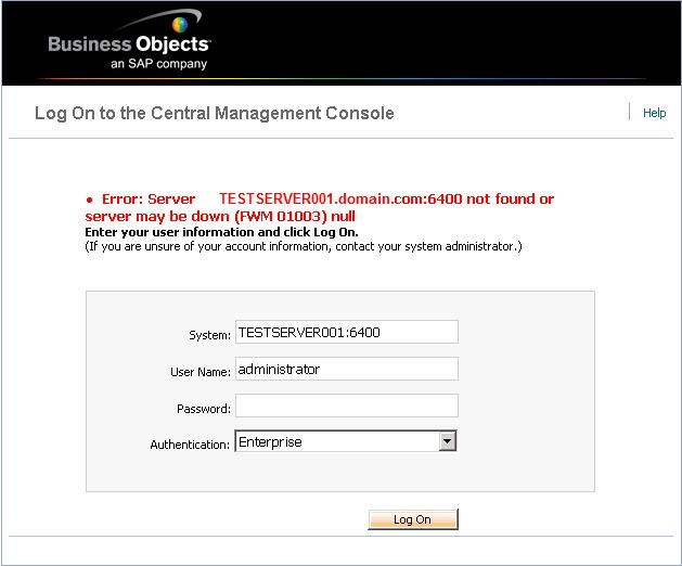 Daily SAP BusinessObject BI Support BO XI 3.1 Installation CMC Login
