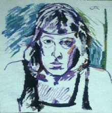 Self Portrait- Purple Sketch