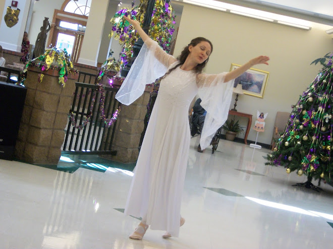 MICHELLE DOING A SPIRITUAL DANCE TO "HIS EYE IS ON THE SPARROW" FEBRUARY 2010