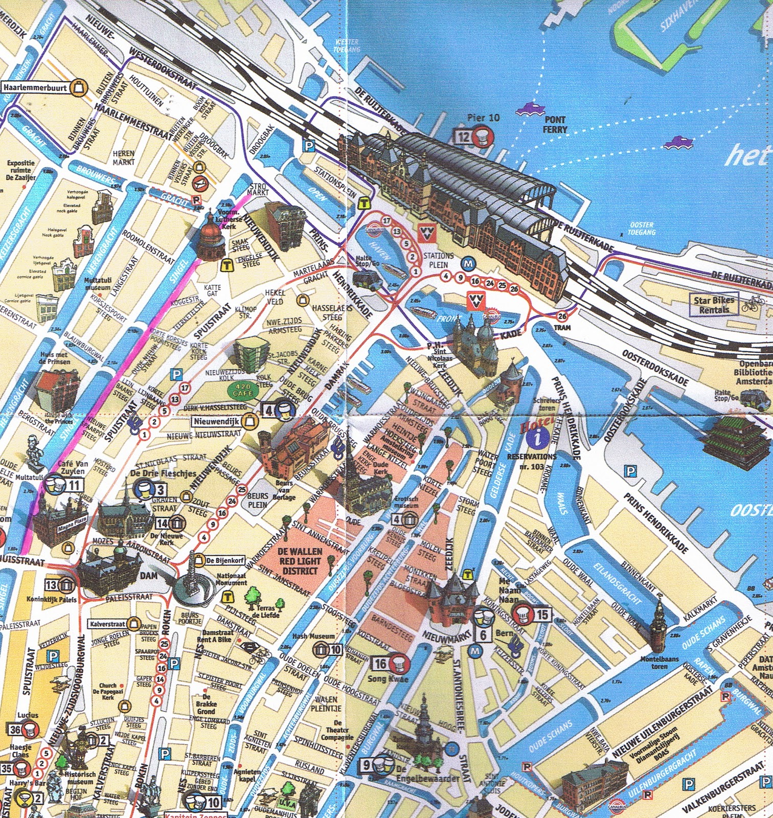 Red light district amsterdam map