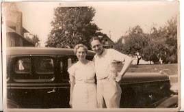 Old car and couple