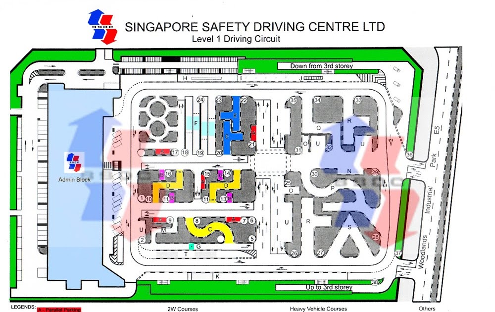 Learning to Drive SSDC Woodlands Class 3/3A Test Circuit