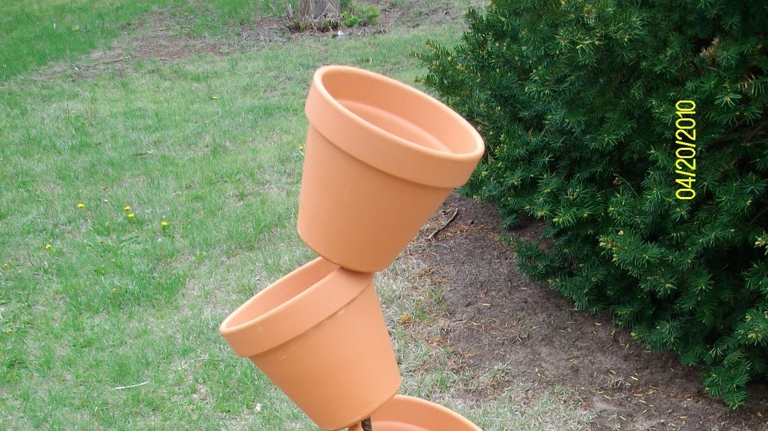 Doing my best for Him Leaning plant pot tower