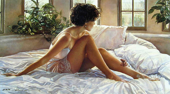 A sensualidade feminina nas pinturas de Steve Hanks - 05