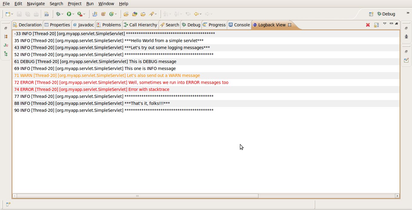 Eclipse Logback Plugin with JBoss AS JBoss Developer