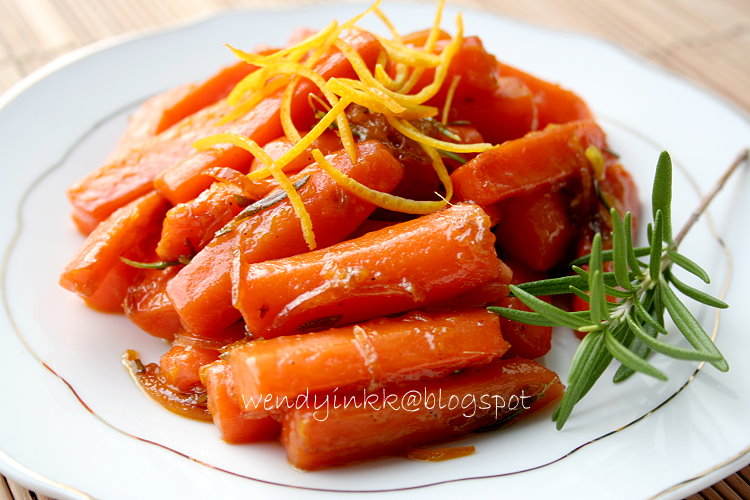 making carrots with orange