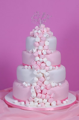 Marshmallow Wedding Cakes