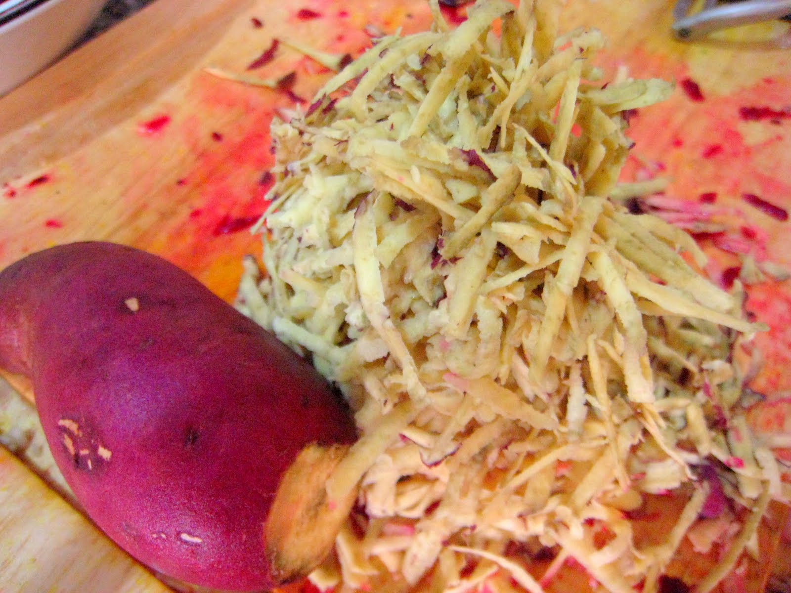 Vegetarian Gourmet by the Skinny Gourmand Beet Hash Browns