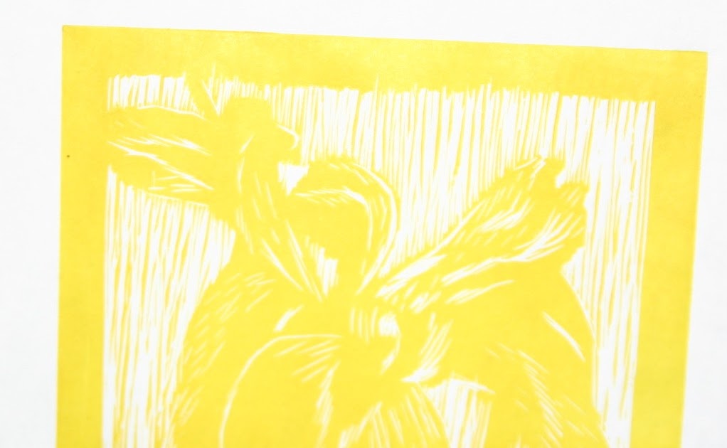 In Print Reduction linocut