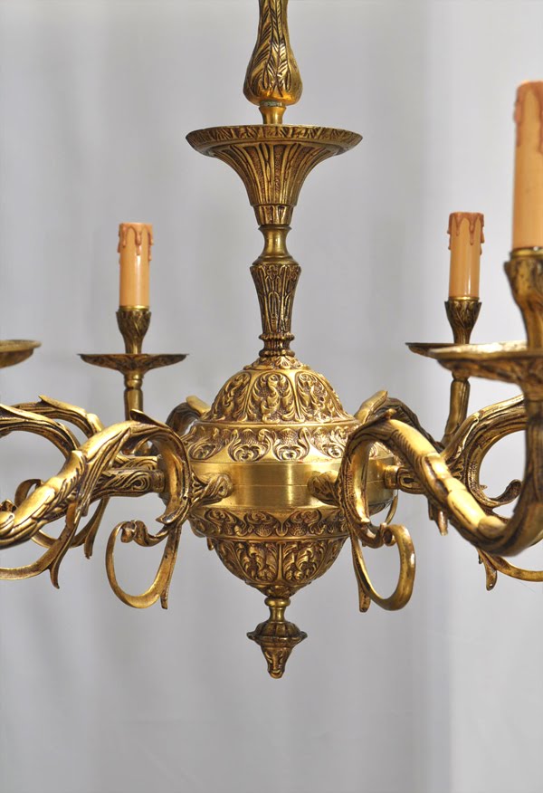 Lamparas Cebria: Lampara de bronce (Ref.- 8)