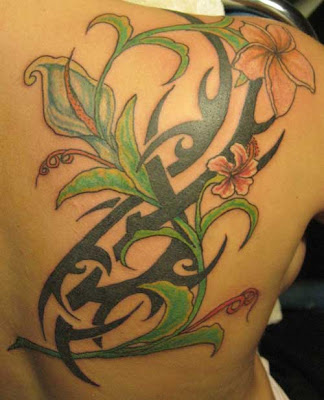 flower tattoo design. Tribal Flower Tattoo Designs