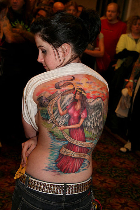 full back tattoos for girls pin up angle