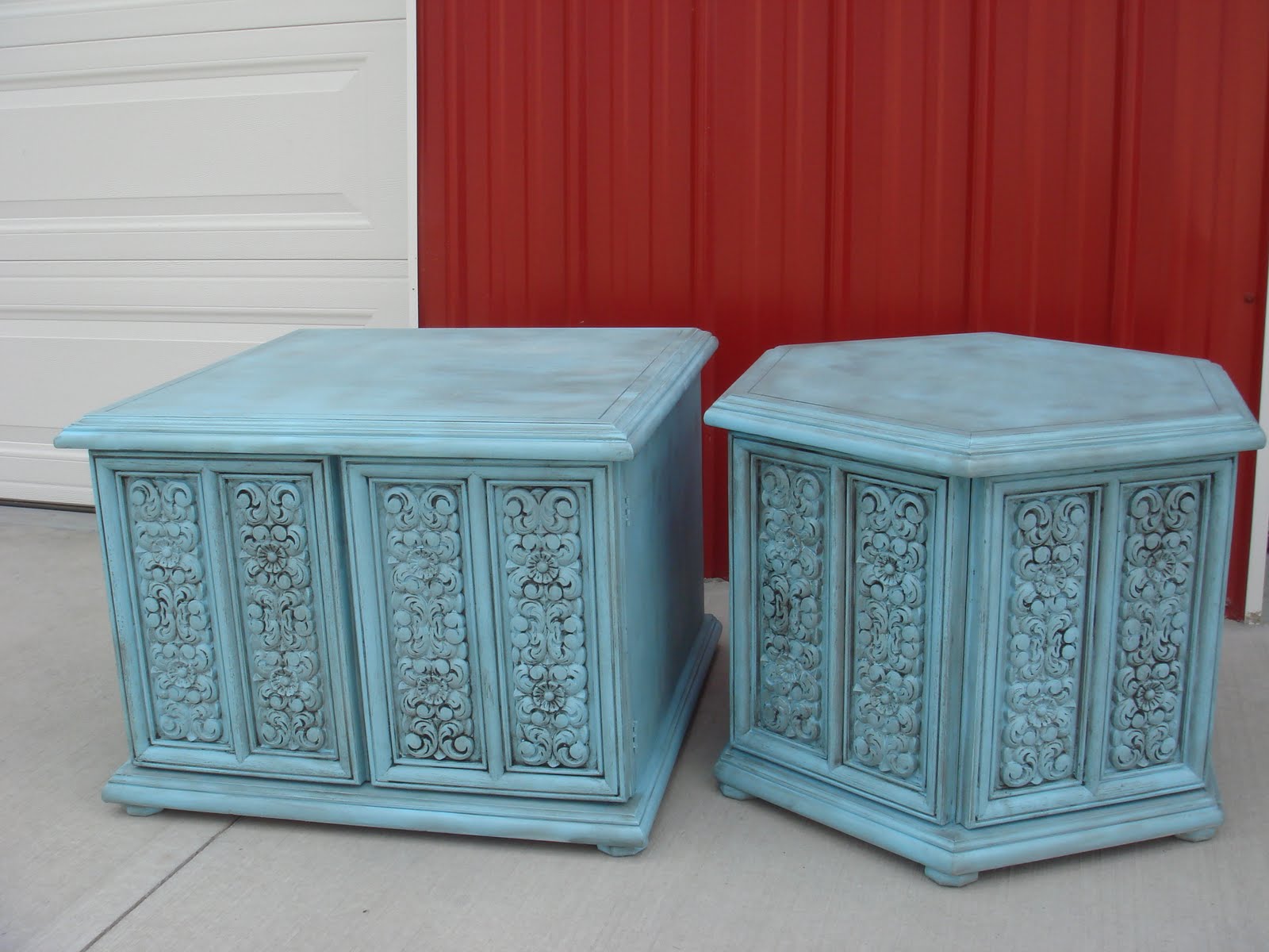 Copperstar Furniture Turquoise End Tables
