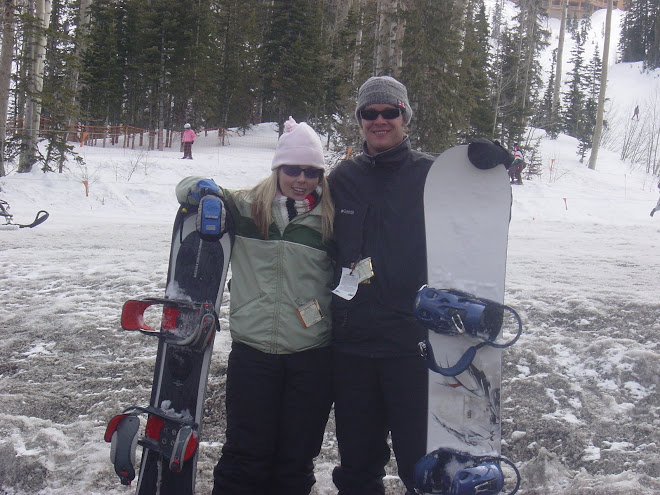 Jenny and Cam Snowboarding