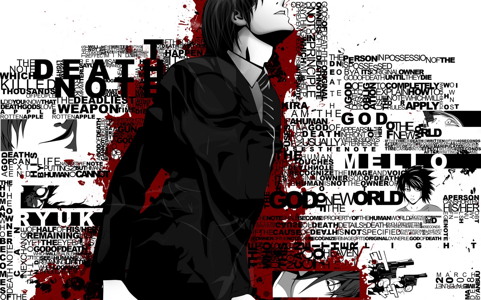 Black Smoke Background Anime Fever Death Note 2