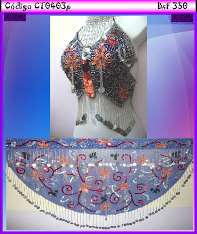 Azul oscuro con detalles (no incluye gargantilla)