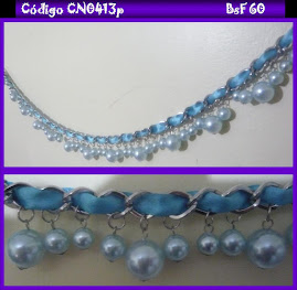 Cinturón plateado con turquesa