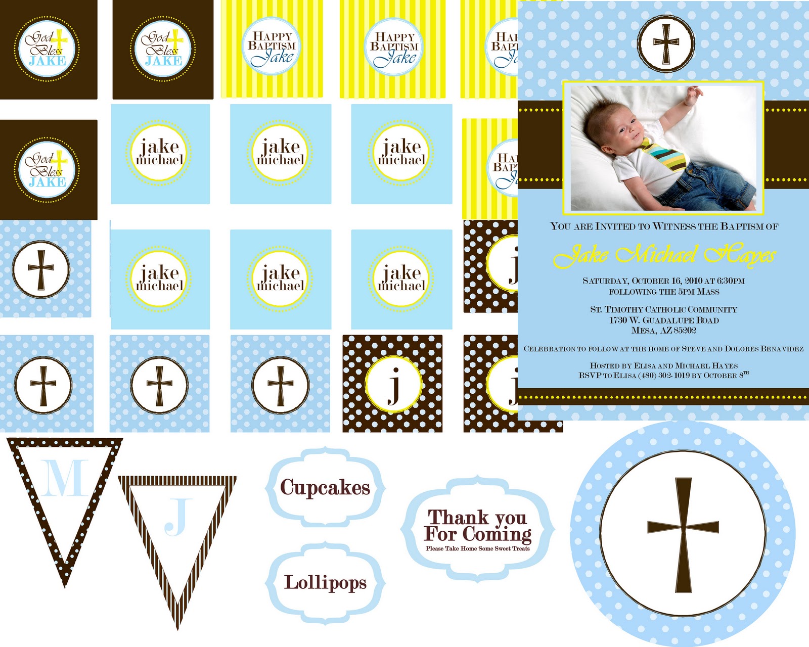 baptism party decor