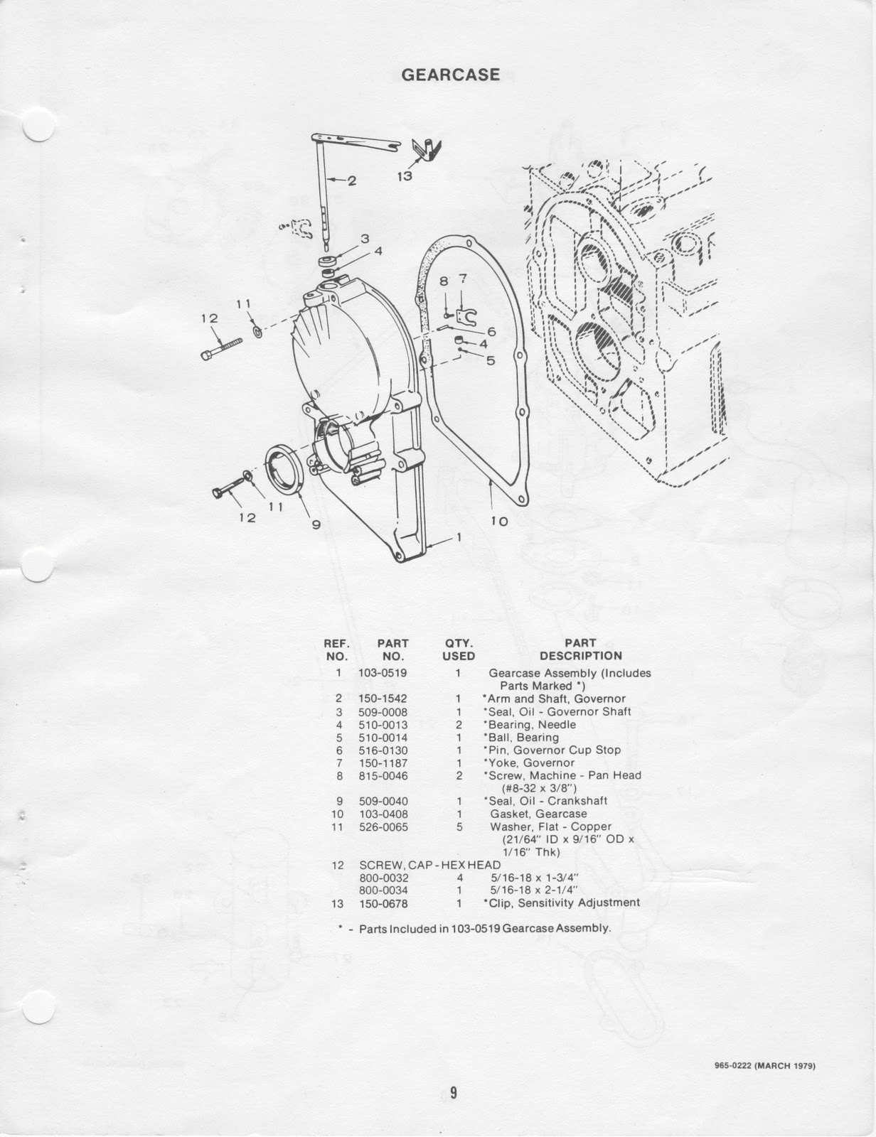 1983 Fleetwood Pace Arrow Owners Manuals: ONAN BFA RV Genset Parts Manual