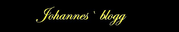 Johannes` blogg