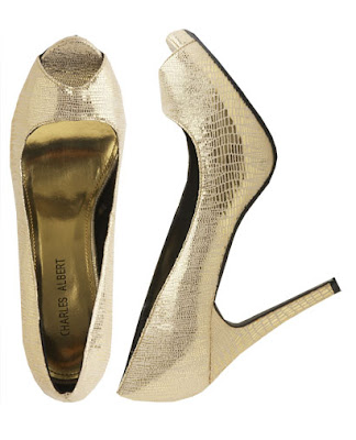 Gold Metallic Heels