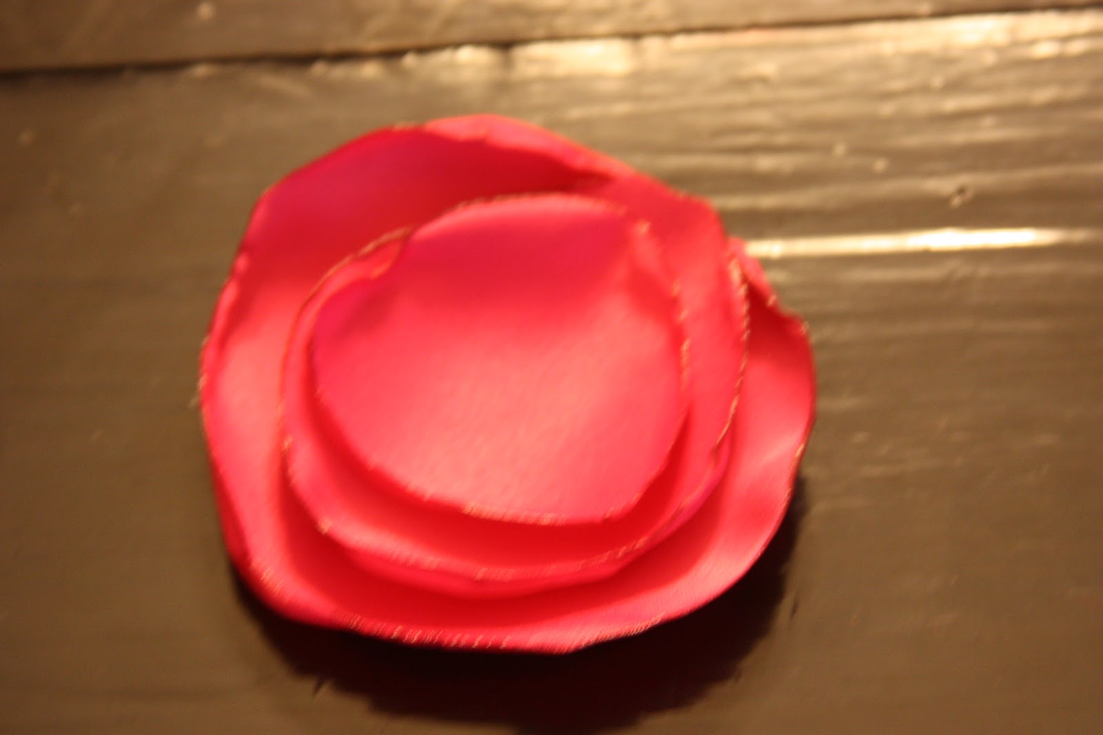 Satin fabric hair flowers... BeingBrook