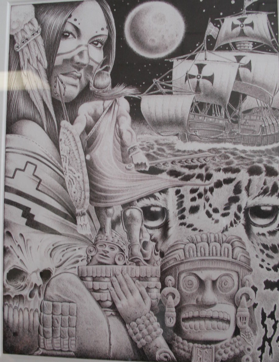 Prison+Art+Drawing King of the Chicanos by Manuel Ramos Published by Wings Press