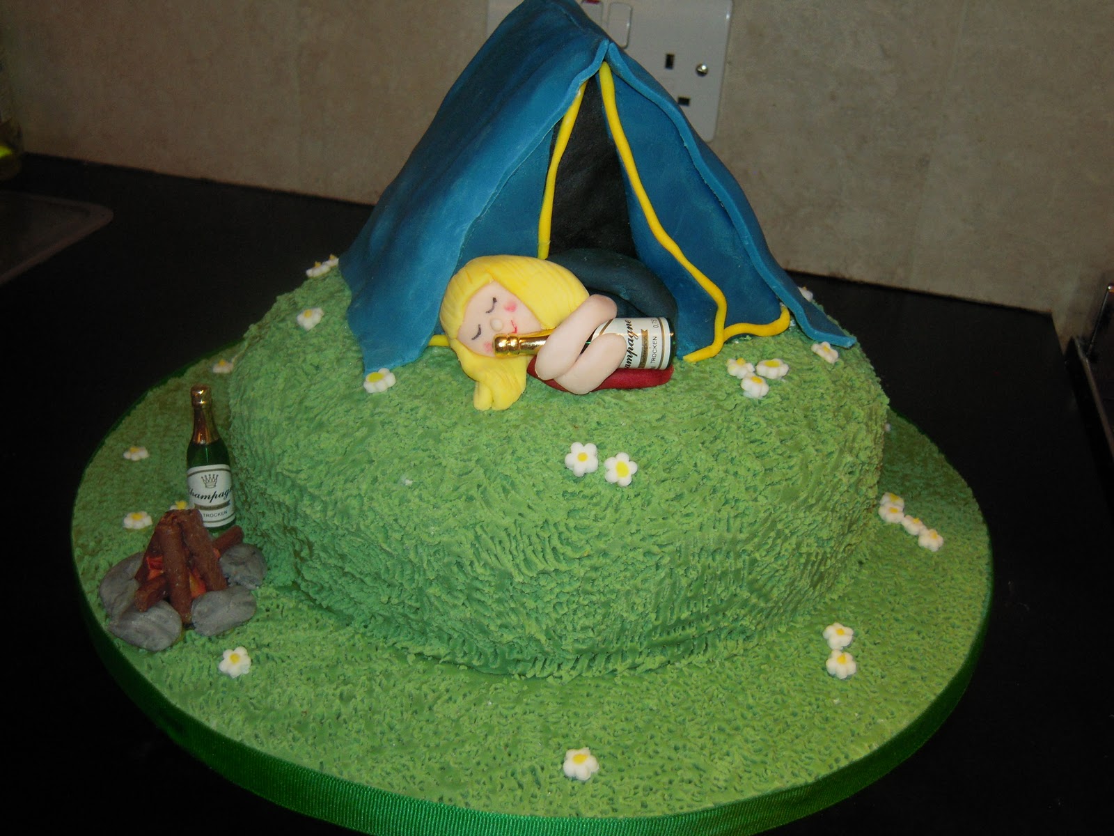 Eileen Atkinson's Celebration Cakes: camping birthday cake