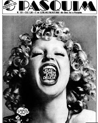 Capa de O Pasquim com Elke "Maravilha".