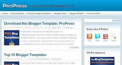 ProPress-Blogger-Template