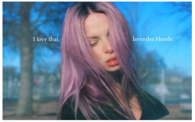 lavender blonde