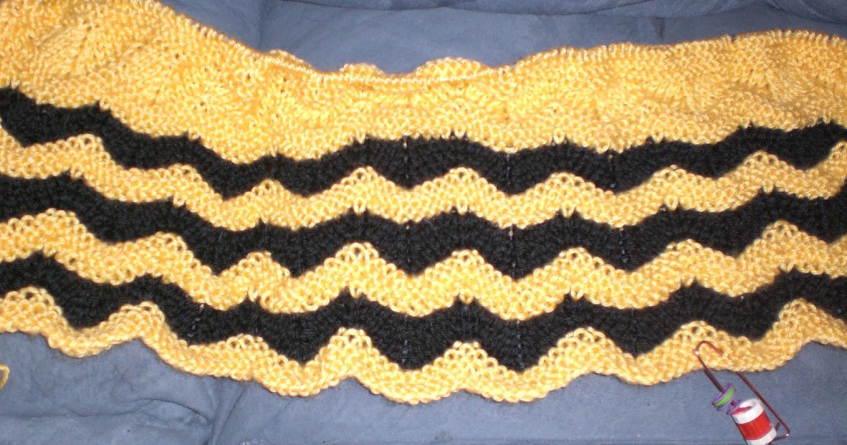 Luvsknitting Black & Gold Blanket for Baby