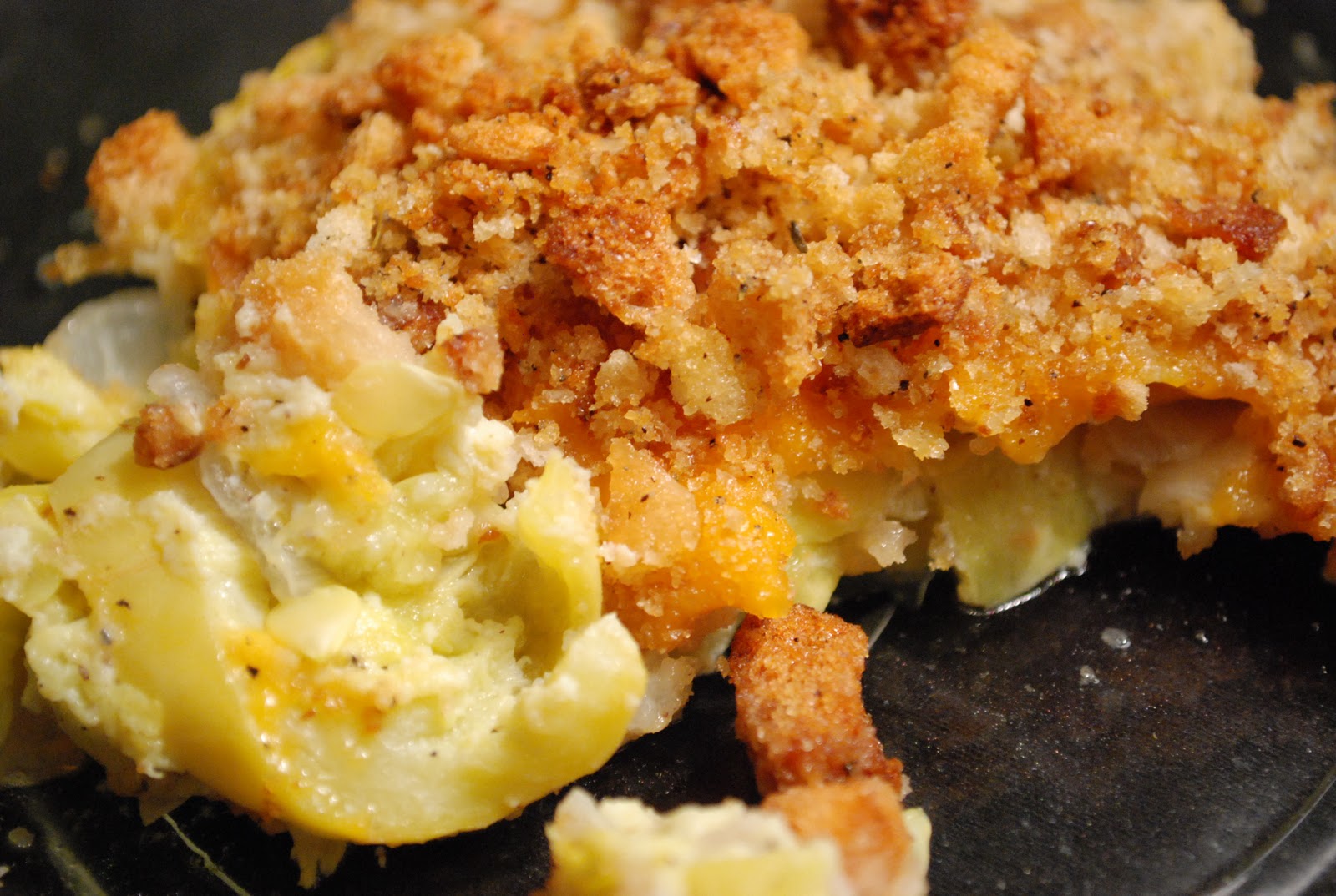 Between Blue and Yellow Easy Squash Casserole