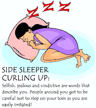 Side sleeper curling up