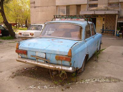 Abandoned cars in Yambol are a common sight but even though this one 