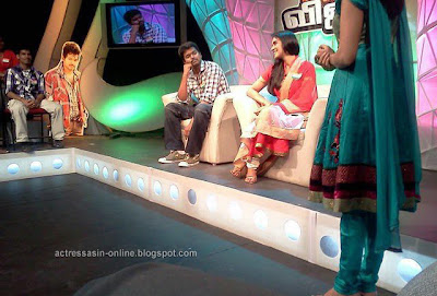 Actress Asin at Kaavalan Vijay TV event photo gallery