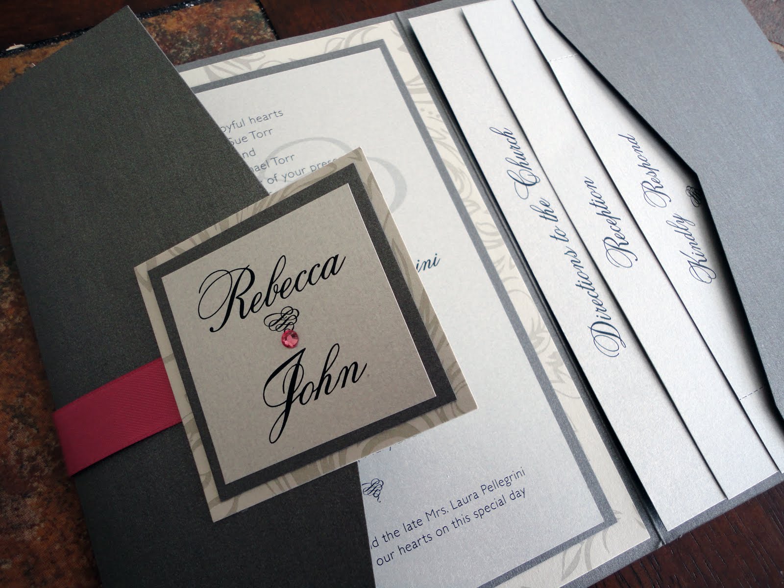 Kindly R.S.V.P. Designs' Blog Pocket Invitations Baltimore Wedding