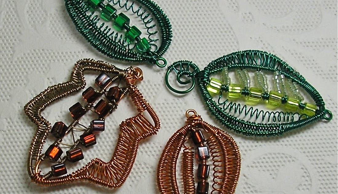 Knightwork Playing with Clay Colored Wire Leaf Tutorial