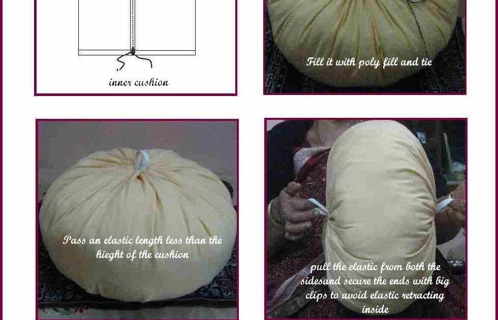 Vani's blog 2 The method of making round cushion part 2 Continued