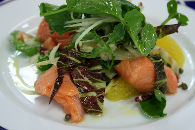 Poached Salmon Salad
