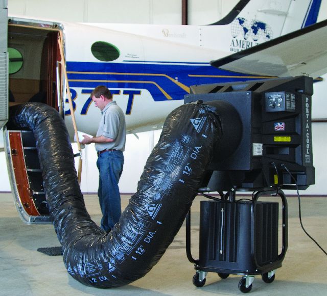 Portool portable evaporative cooling Ducting adapter to spot cool