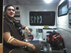 Kenny - first trip in ambulance