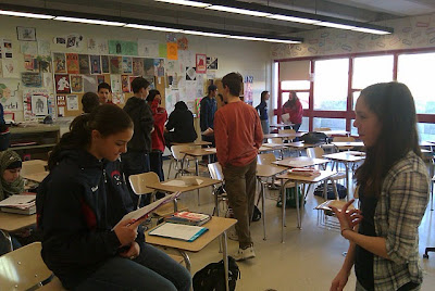 Walking In Classroom