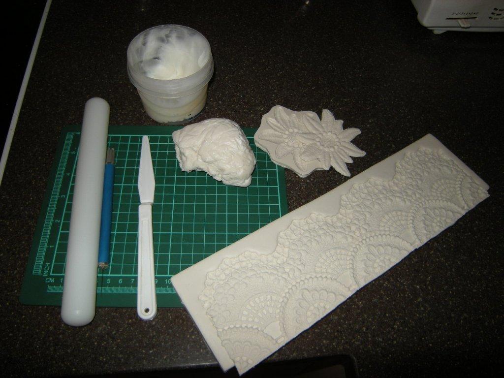 МК кружева из мастики, фонданта Fondant Lace Tutorials Мастерклассы