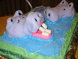 Nolan's Hippo Birthday Cake!
